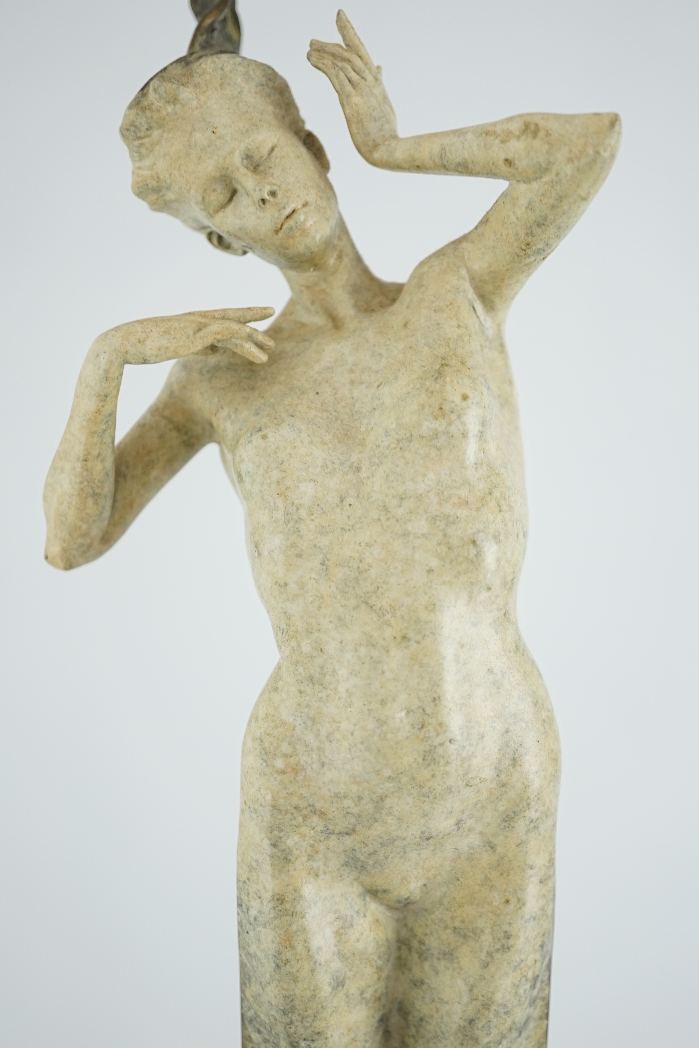 Carl Payne (English, 1969-2021), limited edition bronze sculpture, 'Hear No Evil'